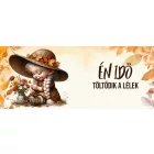 AJÁNDÉK VÁSÁRLÁSHOZ - Én idő - Őszi manó lány mintás bögre