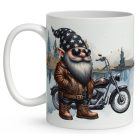 Névvel kérhető - Rád várok - Motoros manó mintás bögre