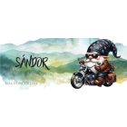 Névvel kérhető - Nem vén - Motoros manó mintás bögre