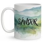 Névvel kérhető - Nem vén - Motoros manó mintás bögre