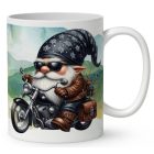 Névvel kérhető - Nem vén - Motoros manó mintás bögre