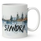 Névvel kérhető - Vadóc - Motoros manó lány mintás bögre