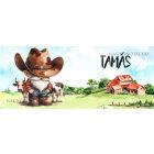 Névvel kérhető - Gazda manó bocival mintás bögre