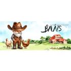 Névvel kérhető - Gazda manó és a tyúkok mintás bögre