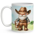 Névvel kérhető - Gazda manó kecskével mintás bögre