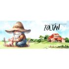 Névvel kérhető - Gazda manó malaccal mintás bögre