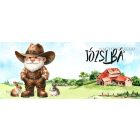 Névvel kérhető - Gazda manó nyuszikkal mintás bögre