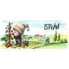 Névvel kérhető - Gazda manó paradicsommal mintás bögre