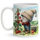 Névvel kérhető - Gazda manó paradicsommal mintás bögre