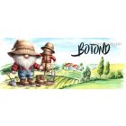 Névvel kérhető - Gazda manó és a madárijesztő mintás bögre