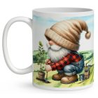 Névvel kérhető - Gazda manó és az ültetés mintás bögre