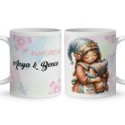 Névvel kérhető - Cuki Anya manó & Kisfia mintás bögre
