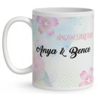 Névvel kérhető - Cuki Anya manó & Kisfia mintás bögre