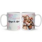 Névvel kérhető - Cuki Anya manó és manócskája mintás bögre