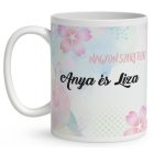 Névvel kérhető - Cuki Anya manó és manócskája mintás bögre