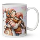 Névvel kérhető - Cuki Anya manó és manócskája mintás bögre