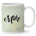 Névvel kérhető - Fekete-fehér angol pointer portré mintás bögre