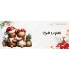 Névvel kérhető - Karácsonyi Teddy maci - együtt (kantáros) mintás bögre