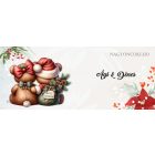 Névvel kérhető - Karácsonyi Teddy maci - együtt (tábla) mintás bögre