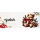 Névvel kérhető - Karácsonyi Teddy maci (macival) mintás bögre