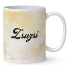 Névvel kérhető - Festő kávés lajhár mintás bögre