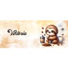 Névvel kérhető - Mosolygós Kávés lajhár mintás bögre