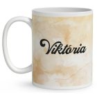 Névvel kérhető - Mosolygós Kávés lajhár mintás bögre