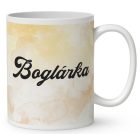 Névvel kérhető - Kávés lajhár és a szíves cappucino mintás bögre