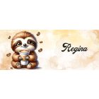 Névvel kérhető - Nagyon cuki Kávés lajhár mintás bögre