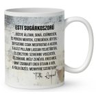 Egyedi, fényképes bögre - Idézet - Esti sugárkoszorú