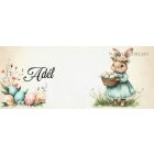 Névvel kérhető - Vintage Húsvéti nyuszilány mintás bögre