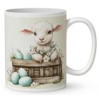 Névvel kérhető - Vintage Húsvéti barika mintás bögre