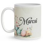 Névvel kérhető - Vintage Húsvéti alvó nyuszika mintás bögre