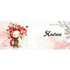 Névvel kérhető - Katica virágcsokorral mintás bögre