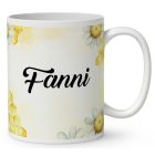 Névvel kérhető - Repülő cuki méhecske mintás bögre