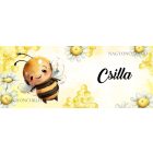 Névvel kérhető - Mosolygós méhecske mintás bögre