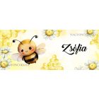 Névvel kérhető - Mosolygós méhecske mintás bögre