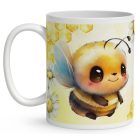 Névvel kérhető - Nagy méhecske mintás bögre