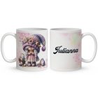 Névvel kérhető - Nagy méhecske mintás bögre