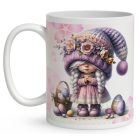 Névvel kérhető - Nagy méhecske mintás bögre