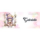 Névvel kérhető - Kávézós Húsvéti manólány mintás bögre