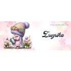 Névvel kérhető - Kávézós Húsvéti manólány mintás bögre