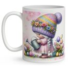 Névvel kérhető - Kávézós Húsvéti manólány mintás bögre