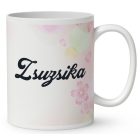 Névvel kérhető - Kávézós Húsvéti manólány mintás bögre