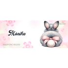 Névvel kérhető - Cuki Nyuszi popsi mintás bögre