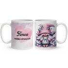 Névvel kérhető - Cuki Fodrász manólány mintás bögre