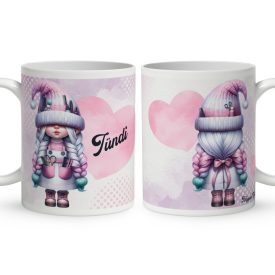   Névvel kérhető - Tündéri két oldalas Fodrász manólány mintás bögre