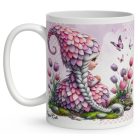 Neves ajándék óvónéniknek - Tulipános manólány és a pillangó mintás bögre