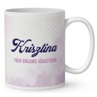 Névvel kérhető - Jóga manó lótusz ülésben mintás bögre