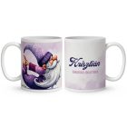 Névvel kérhető - Jóga manó nyújtás mintás bögre